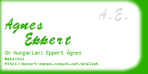 agnes eppert business card